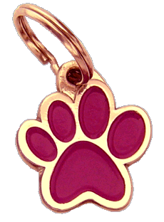PAW MJAVHOV PURPLE <br> (pet tag, engraving included)